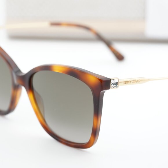 Jimmy Choo MACI/S 0086 HA Cat Eye Sunglasses - Havana/Gold/Brown main image 10